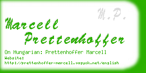 marcell prettenhoffer business card